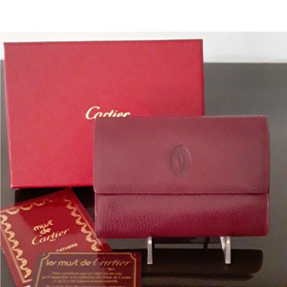 😘NEW Cartier leather clutch😘   💯 authentic  Coa w  purchase  of listing - Picture 4 of 6